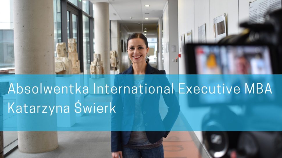 Absolwentka International Executive MBA Katarzyna Swierk